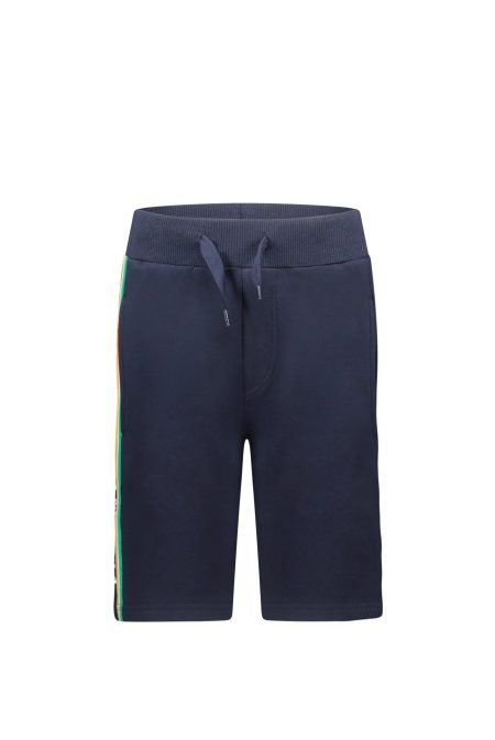 TYGO & vito Jongens korte joggingbroek met tape navy