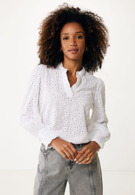 Blouse Broderie Anglaise Wit