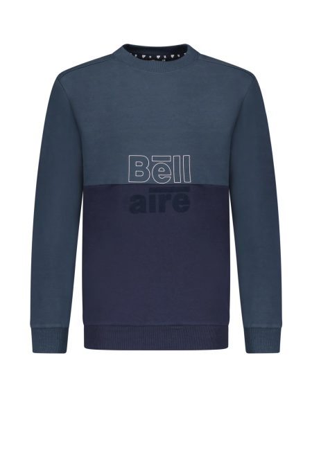 Bellaire  Jongens sweater ronde nek colorblock midnight