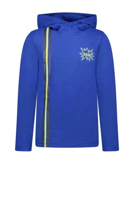 B.Nosy Jongens hoodie met verticale streep boom cobalt