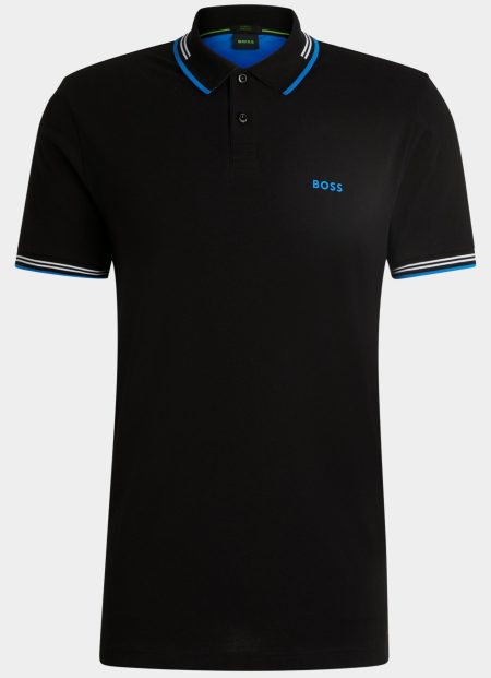 BOSS Green Polo korte mouw Zwart Paul 10255848 01 50506193/004