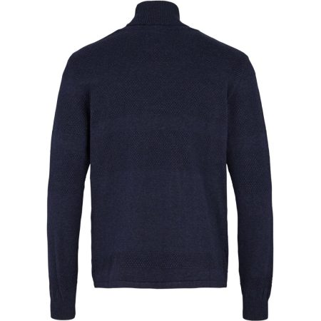 Kronstadt Fisker cotton roll neck knit navy 50023