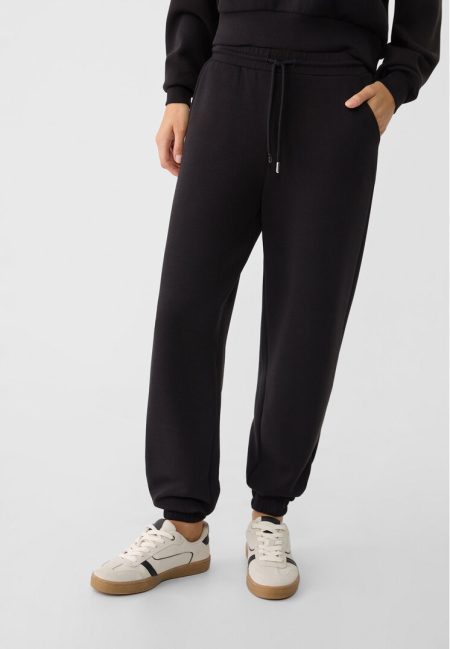 Stradivarius Soft Touch joggingbroek  Zwart XS