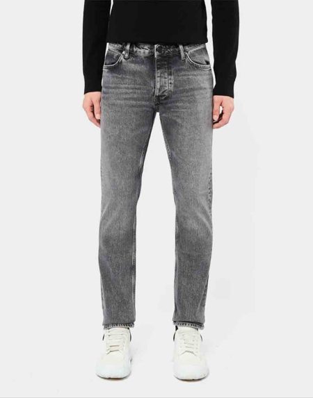 Neuw Lou slim straight organic washed black 34739