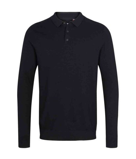 Kronstadt Ks3876 lamon cashmere polo knit black