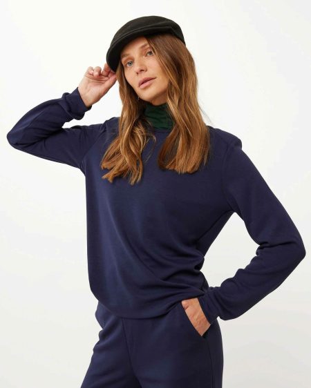 Shoulderpad sweater Navy