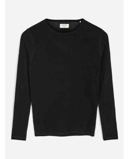 Gabba Portland knit black merino wool po10023