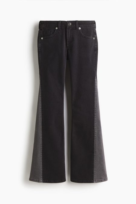 H & M - Flared Low Jeans - Zwart