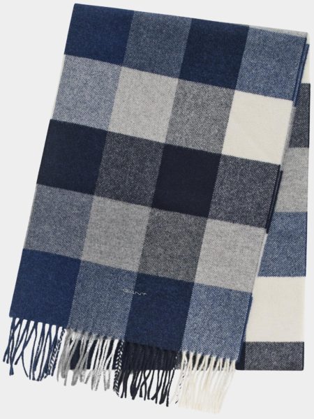 Gant Shawl Grijs Wool Multi Checked Scarf 9920250/092