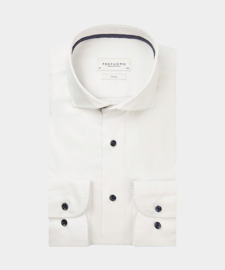 Profuomo Business hemd lange mouw Wit PPTH30001C/P