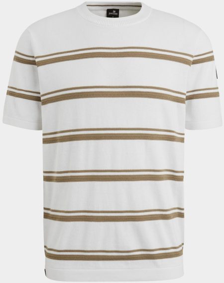 Vanguard T-shirt korte mouw Wit Short sleeve r-neck cotton li VTSS2503518/7004