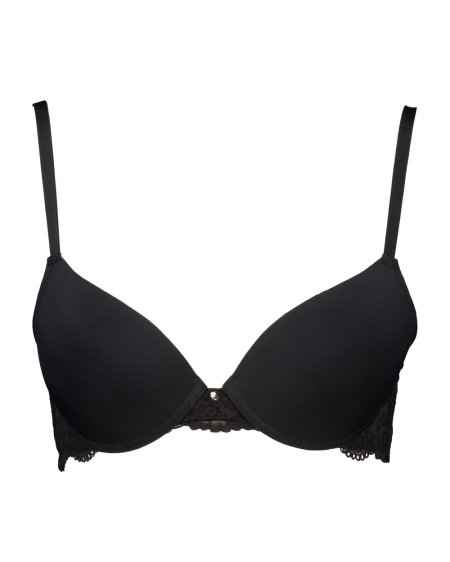 Cheeky plunge Push-up beha - Zwart