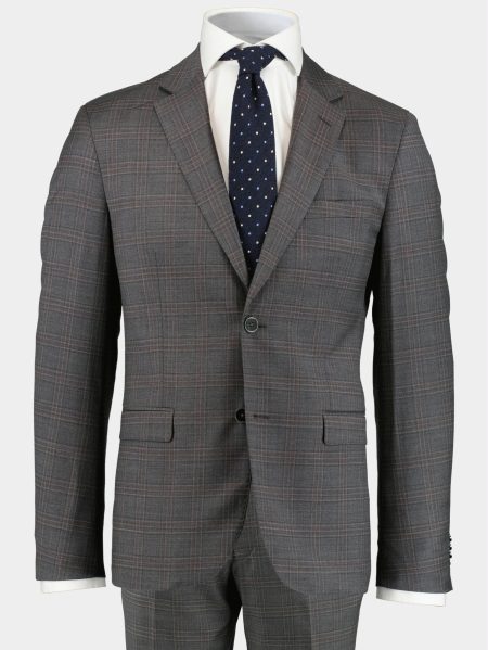 Scotland Blue Kostuum Grijs Toulon Suit Drop 8 223028TO36SB/940 grey