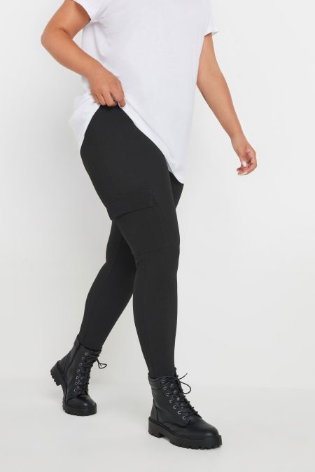 Yours Legging Met Cargozakken In Zwart