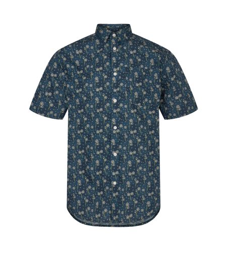 Anerkjendt Akleo poplin aop hirt pagoda blue 900517