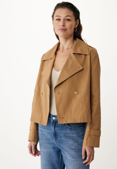 Cropped Trenchcoat Camel