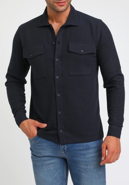 Gabbiano Heren overshirt 424553 301 navy