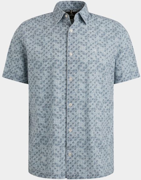 Vanguard Casual hemd korte mouw Blauw Short Sleeve Shirt Printed on VSIS2505281/5046