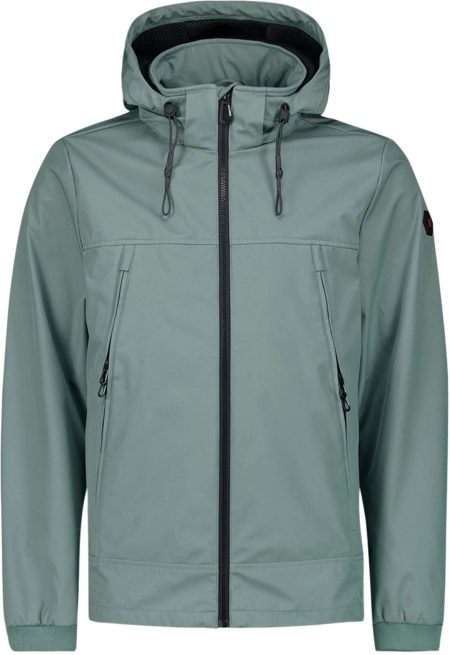 No Excess Zomerjas met capuchon middel lengte hooded steel