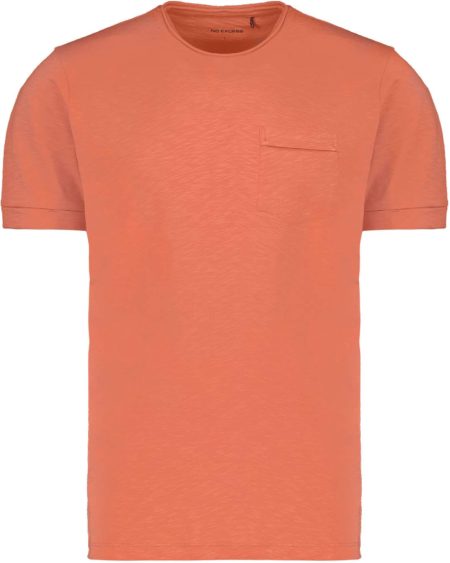 No Excess T-shirt korte mouw ronde hals melon