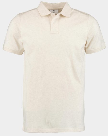 Bos Polo korte mouw Beige Fender Polo Melange 24108FE62BO/820 sand