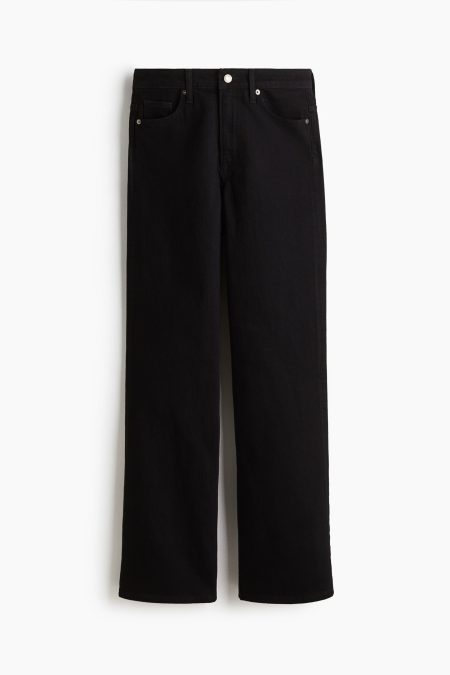 H & M - Bootcut High Jeans - Zwart