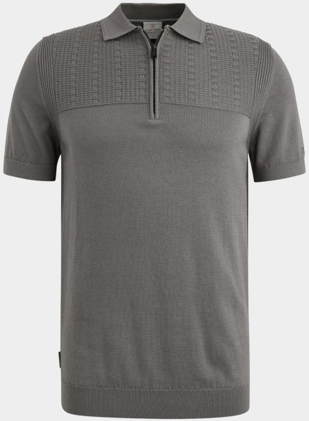 Cast Iron Polo korte mouw Grijs Short sleeve polo cotton moda CPSS2504885/9133