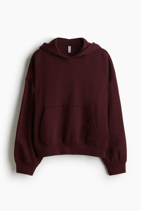 H & M - Oversized capuchonsweater - Rood