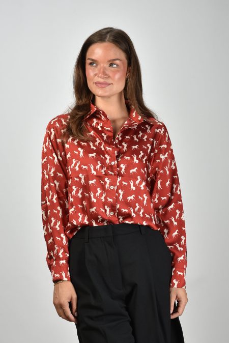 AVDW blouse Cavalo W116 burgundy