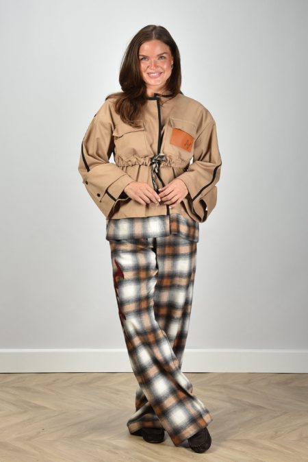 AVDW broek Vera Checkered W036 ocher