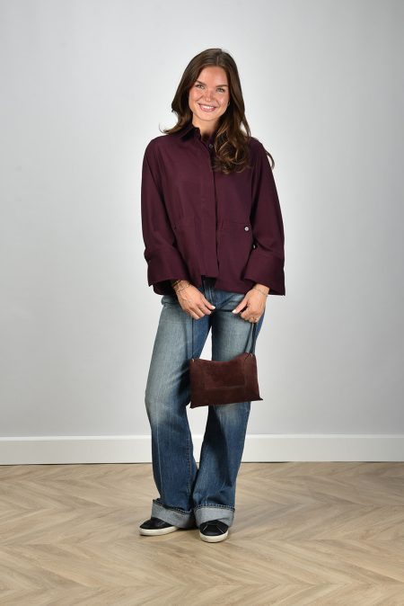 Academia blouse Lisette 75D14-330 unito rosso