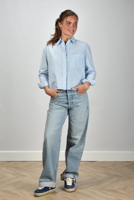 Academia blouse Mia 75DT1-620 celeste unito tinto capo