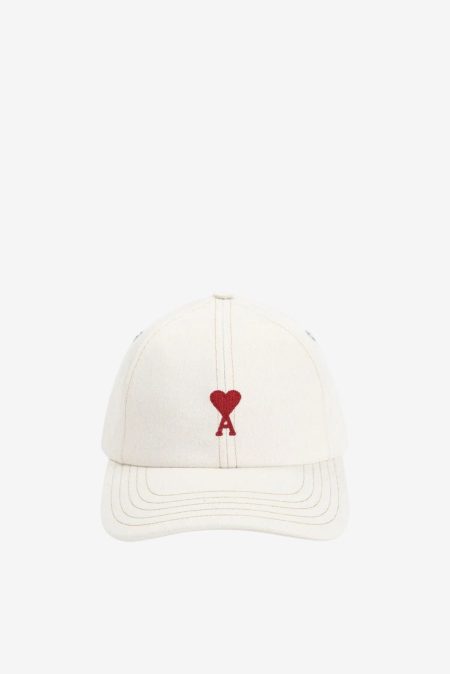 Ami Paris pet Red ADC UCP116.DE0039 white cream