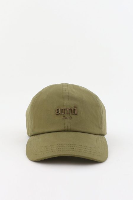 Ami Paris cap Coton UCP270.CO0132 bronze