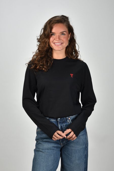 Ami Paris t-shirt ADC Ts Ml Rouge BFUTS235.724 noir