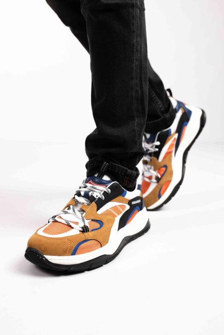 Dsquared2 75656 Sneakers Dames/Kids Zwart/Wit/Oranje - Maat 39 - Kleur: WitZwartOranje | Soccerfanshop