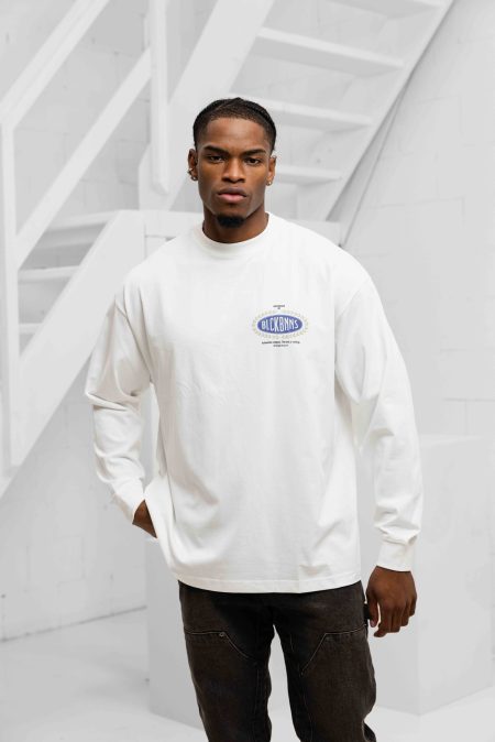 Black Bananas Automobile Longsleeve T-Shirt Heren Wit - Maat M - Kleur: Wit | Soccerfanshop