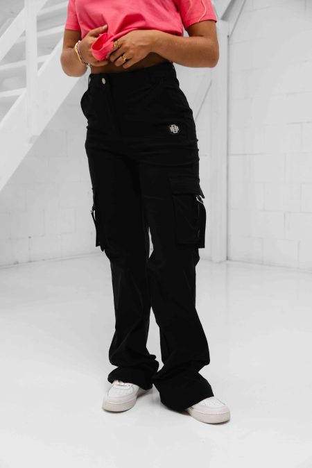 Black Bananas Belted Cargobroek Dames Zwart - Maat L - Kleur: Zwart | Soccerfanshop