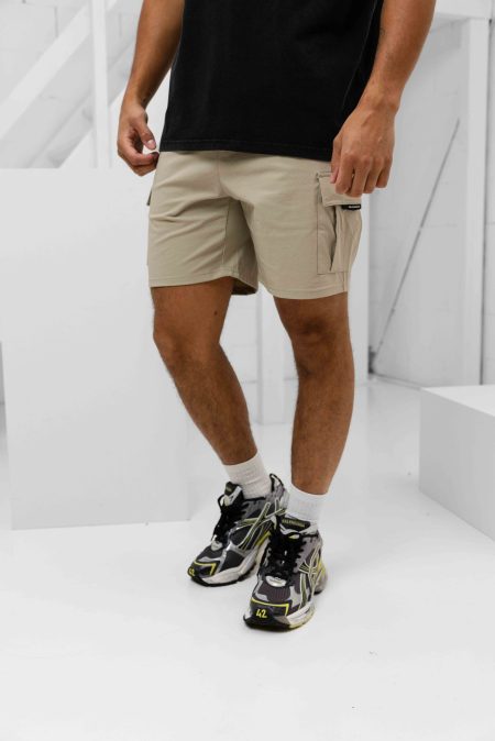 Black Bananas Delta Cargo Korte Broek Heren Beige - Maat XXL - Kleur: Beige | Soccerfanshop