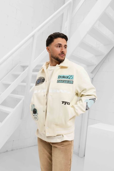 Black Bananas Desert Race Varsity Jack Heren Beige - Maat XXL - Kleur: Beige | Soccerfanshop