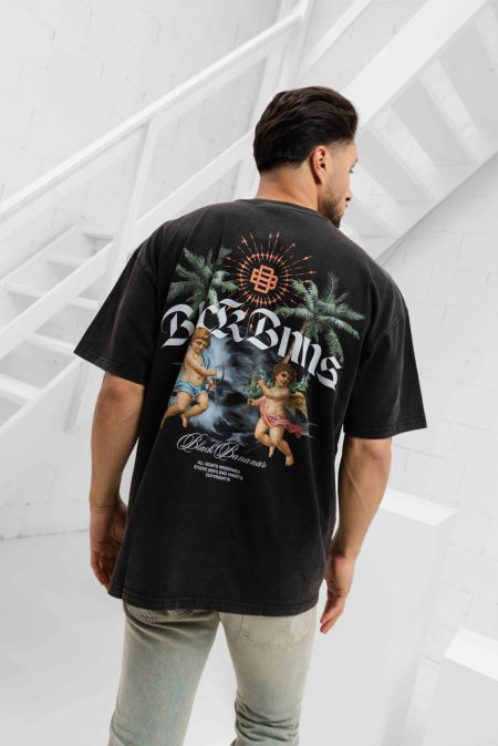 Black Bananas Heaven T-Shirt Heren Zwart - Maat XXL - Kleur: Zwart | Soccerfanshop