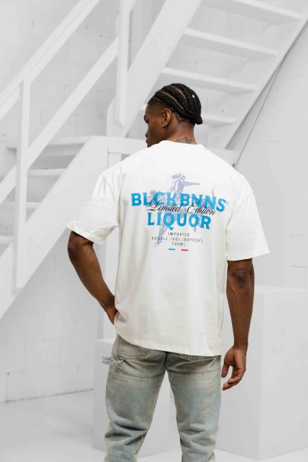 Black Bananas Liquid T-Shirt Heren Wit - Maat XL - Kleur: Wit | Soccerfanshop