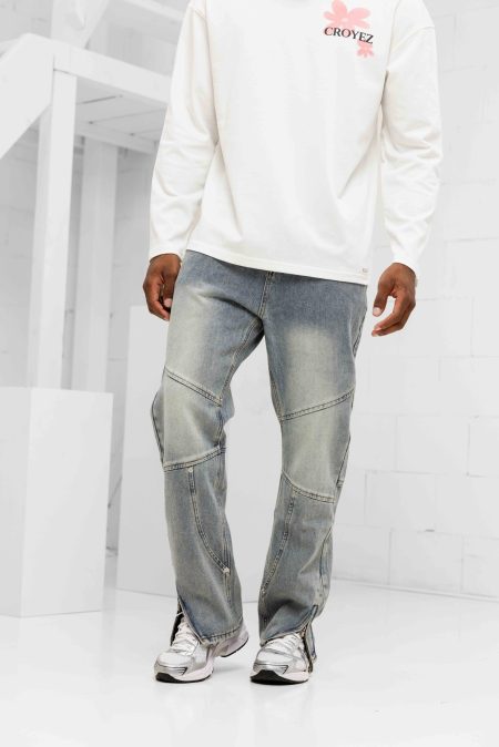 Black Bananas Straight Worker Denim Broek Heren Blauw - Maat 32 - Kleur: Blauw | Soccerfanshop