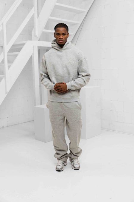 Black Bananas Ripped Monogram Trainingspak Heren Grijs - Maat XL - Kleur: Grijs | Soccerfanshop