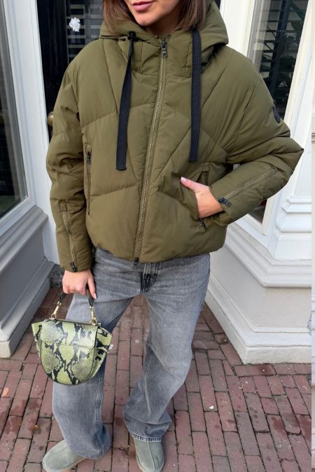 Blonde no.8 jas Klee dark khaki