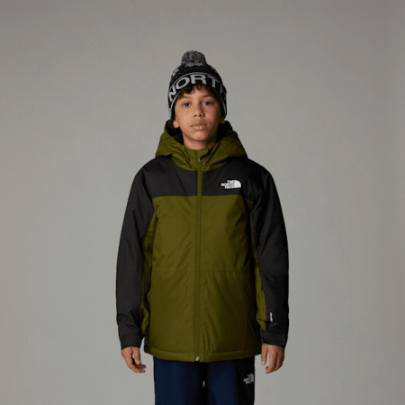 The North Face Freedom-geïsoleerde Jas Voor Jongens Forest Olive-tnf Black male