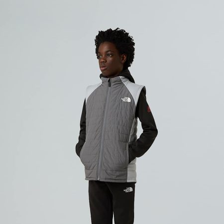 The North Face Synthetische Never Stop-bodywarmer Voor Jongens High Rise Grey-smoked P male