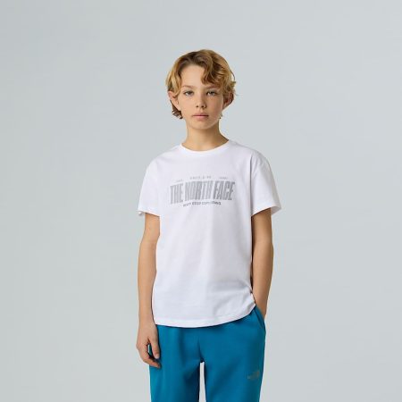 The North Face Reflective Logo-t-shirt Met Relaxed Fit Voor Jongens Tnf White male