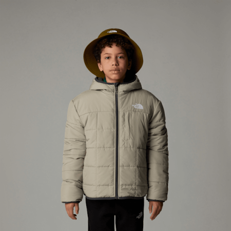 The North Face Omkeerbare Shasta-jas Met Capuchon Met Volledige Rits Voor Jongens Clay Grey male