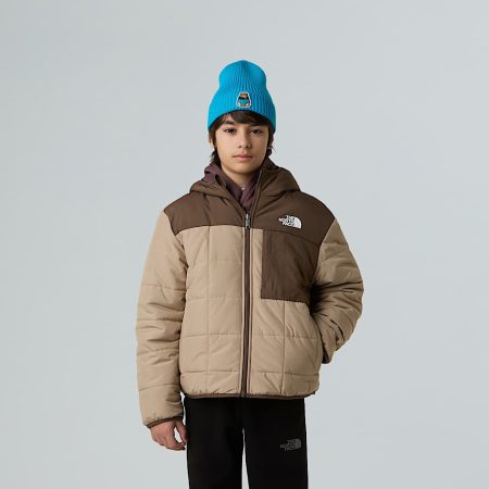 The North Face Omkeerbare Shasta-jas Met Capuchon Met Volledige Rits Voor Jongens Mushroom Grey-smokey Brown male